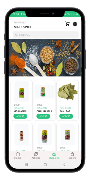 mackspice mobile app developed by Nougat Technologies